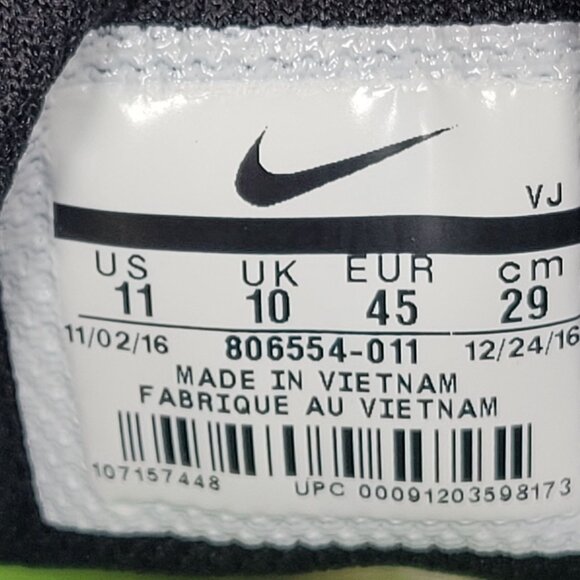 Nike Zoom Rival S Sprint Racing Men's Black Spikes Shoes 806554-011 US Size 11 - Picture 8 of 9